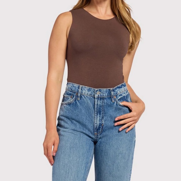 Nuuds Coffee Classic Crewneck tank bodysuit - Picture 1 of 4